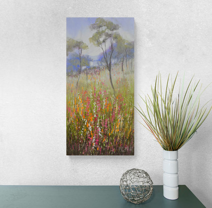 Western Australian wildflowers landscape oil painting