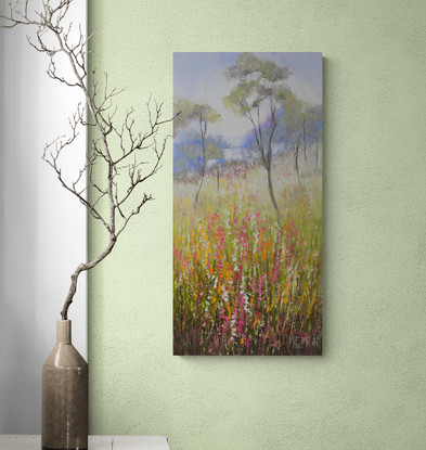 Western Australian wildflowers landscape oil painting