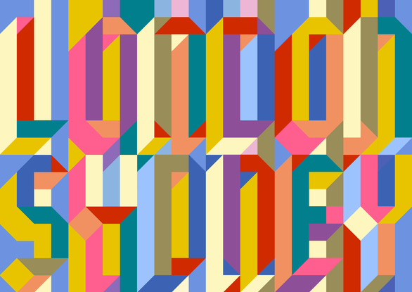 Colourful type