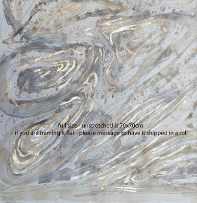 A large abstract landscape of the map topography or sand dunes in mixed media.