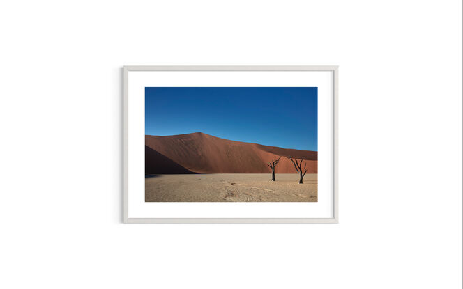 
Dead Vlei near Sossusvlei in the the world famous dunes area of Namibia. In English Dead Vlei means Dead Marsh. Available in other sizes.
