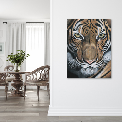 Abhiru Tiger original painting by Anne-Marie Bloor