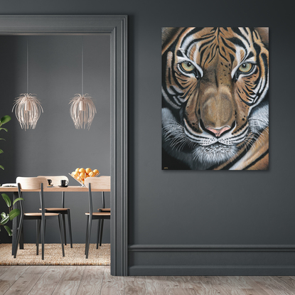 Abhiru Tiger original painting by Anne-Marie Bloor