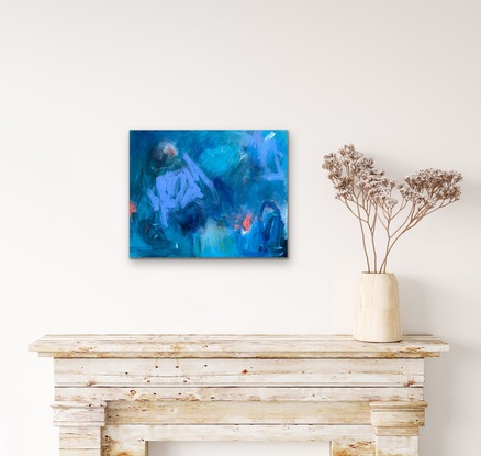 This exquisite little piece reflects my love of the beauty within our oceans. I have called it Ocean Glory - 2c because of the vibrant blues and the pops of color that show the magnificence of our sea gardens . It’s a small work which is great for that little space or collector who is looking for some affordable art. It’s a fresh and vibrant little piece that will lift your spirits and give you a sense of joy when you look at it!!
The canvas is a one off original piece and comes with d rings and wire ready to hang. The piece is unframed. Sides are are painted in a crisp white to set off the artwork. The work is created in acrylic. All work has been sealed and varnished for protection.