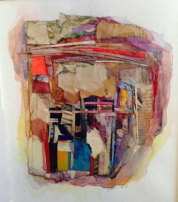 (CreativeWork) Roma 5 by Judy Silver. Mixed Media. Shop online at Bluethumb.