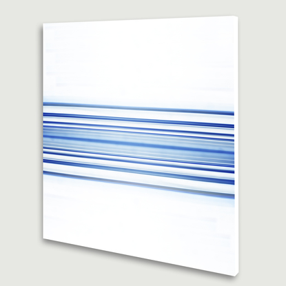 dark blue to lighter blue parallel lines referencing the ocean