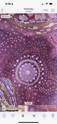 Aboriginal art dot work pink aesthetic first nations