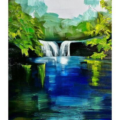 (CreativeWork) Nellies Glen by Agnes Bruck. Oil. Shop online at Bluethumb.