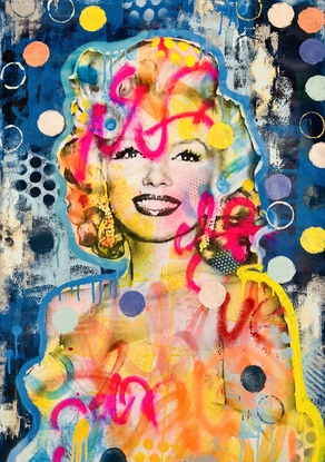 Mixed Media Street Pop Art