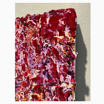 texture, abstract, modern, contemporary, thick paint, burgundy, 