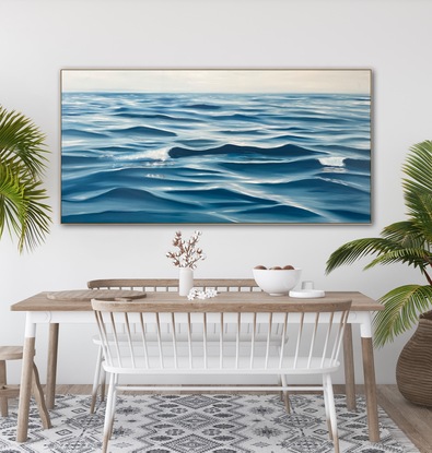 Ocean ripples and gentle waves on the water surface