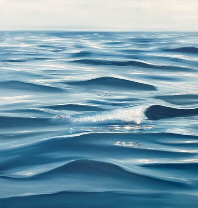 Ocean ripples and gentle waves on the water surface