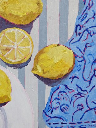 Lemons oil paint