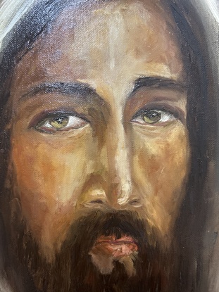 Jesus  “  He instructed St. Faustina to have an image of him painted and disseminated along with the words, “Jesus, I trust in you,” he wants us to trust in him.