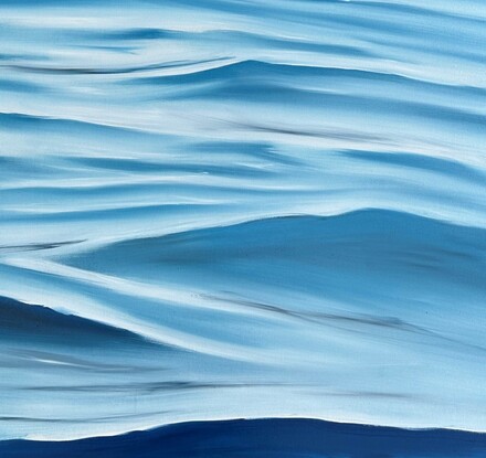 Gentle ripples on ocean surface, a moving sea