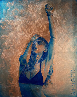 A beautiful young woman stretches for the sky in a gesture of freedom, independence and self-expression.