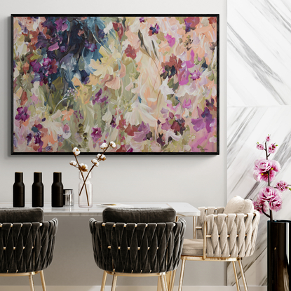 large modern australian wildflower landscape painting