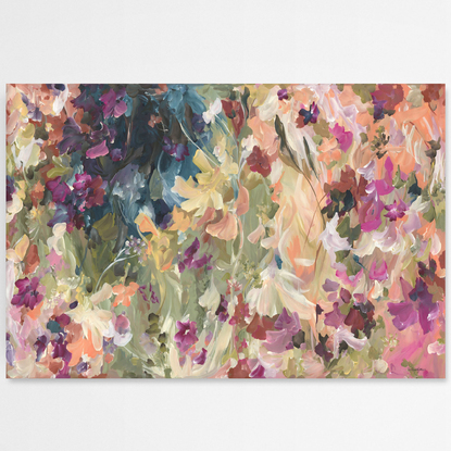 large modern australian wildflower landscape painting