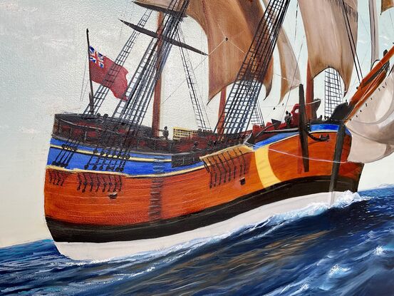 Captain Cook HMS Endeavour ship