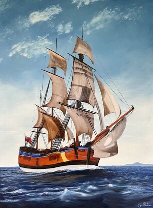 Captain Cook HMS Endeavour ship