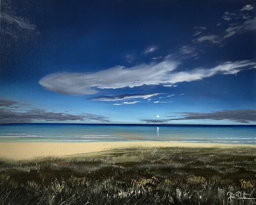 Full moon on  the Broadbeach Queensland 