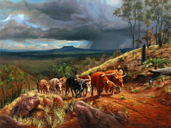  Bullock team against a storm