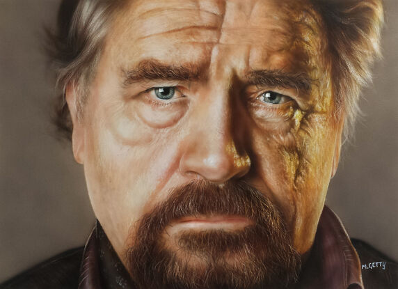 Light and shade portrait of Scottish actor Brian Cox