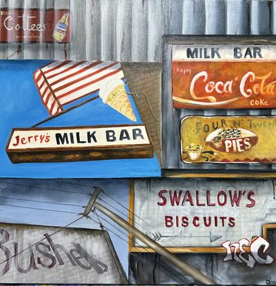 Jerry's Milk Bar is an iconic sign in Elwood Victoria.  