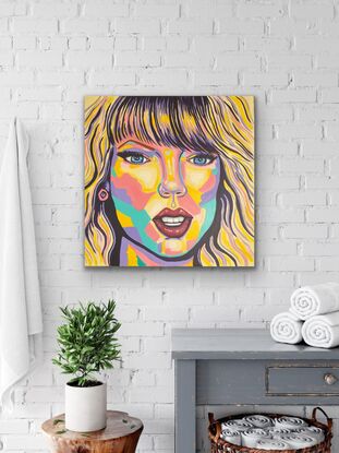 Celebrity Taylor Swift in pop art