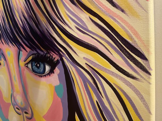 Celebrity Taylor Swift in pop art