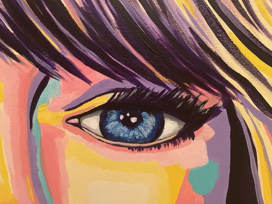 Celebrity Taylor Swift in pop art