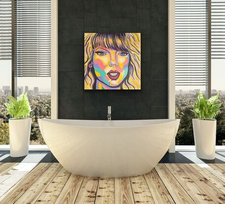 Celebrity Taylor Swift in pop art