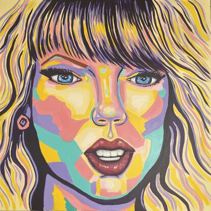 Celebrity Taylor Swift in pop art