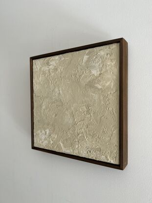 Wabi Sabi neutral abstract framed artwork