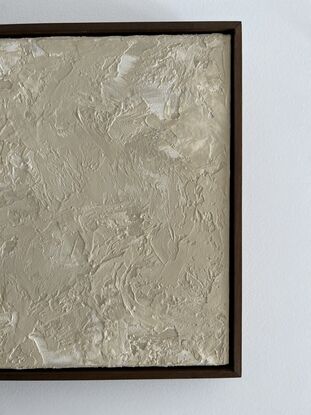 Wabi Sabi neutral abstract framed artwork