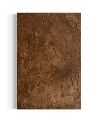 brown textured wabi sabi acrylic mixed medium artwork