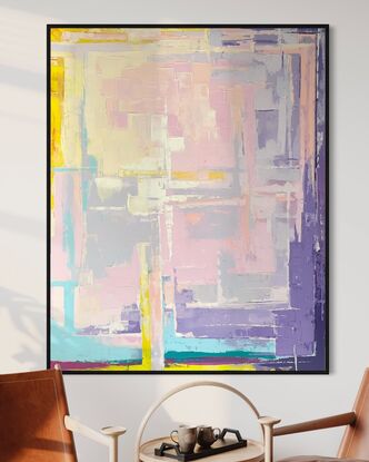 Abstract work that captures the life of colour.