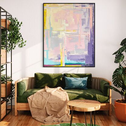 Abstract work that captures the life of colour.