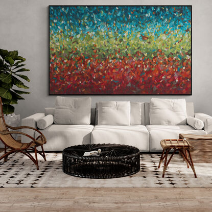 Modern colourful abstract nature landscape canvas print