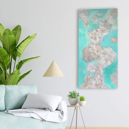 abstract art, abstract painting, sea painting, ocean painting, nature painting, nature, island