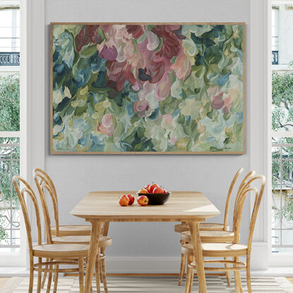 large colourful nature abstract impressionist style canvas print