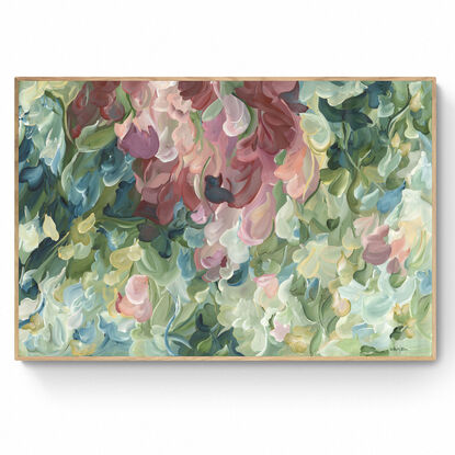 large colourful nature abstract impressionist style canvas print