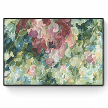 large colourful nature abstract impressionist style canvas print