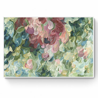 large colourful nature abstract impressionist style canvas print