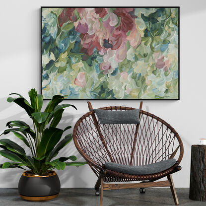 large colourful nature abstract impressionist style canvas print