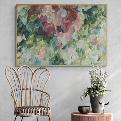 large colourful nature abstract impressionist style canvas print