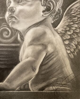 Little Angel Boy Statue