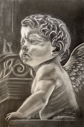 Little Angel Boy Statue