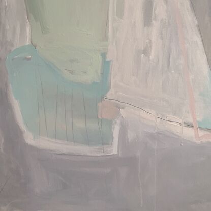 Expressive calming pastel abstract