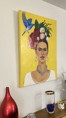 Portrait of Frida, an amazing woman also a painter herself. 